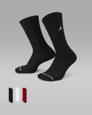 Red and white jordan socks outlet